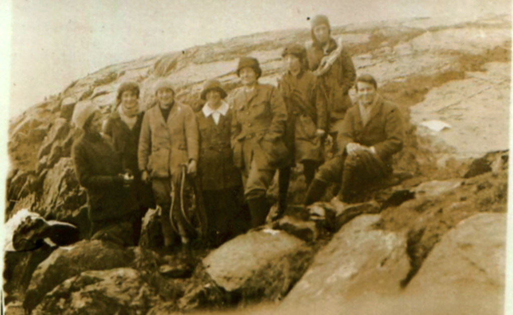 The first Pinnacle Club meet, March 1921. Photo: G S Bower